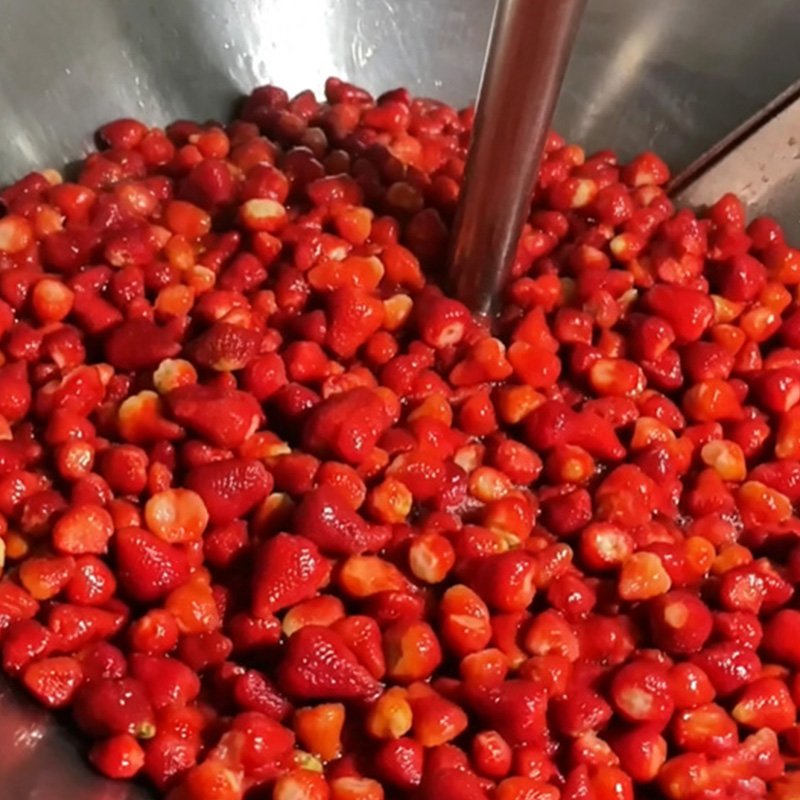 Crushing and refining fruits to make pulp